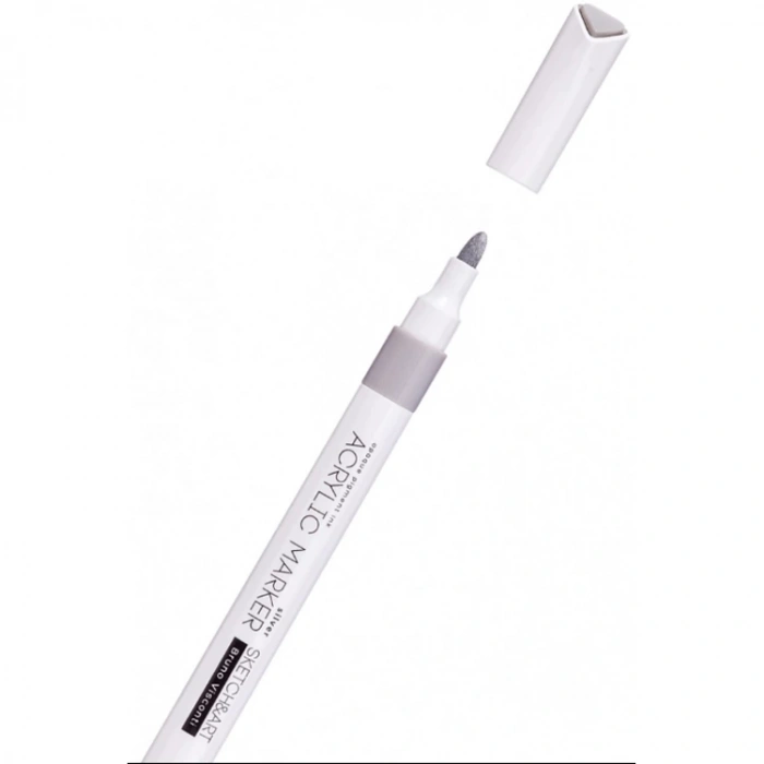 BRUNO VISCONTI 22-0129 SKETCH & ART AKRİLİK MARKER KALEM SETİ 3LÜ (ALTIN-GÜMÜŞ-BEYAZ)