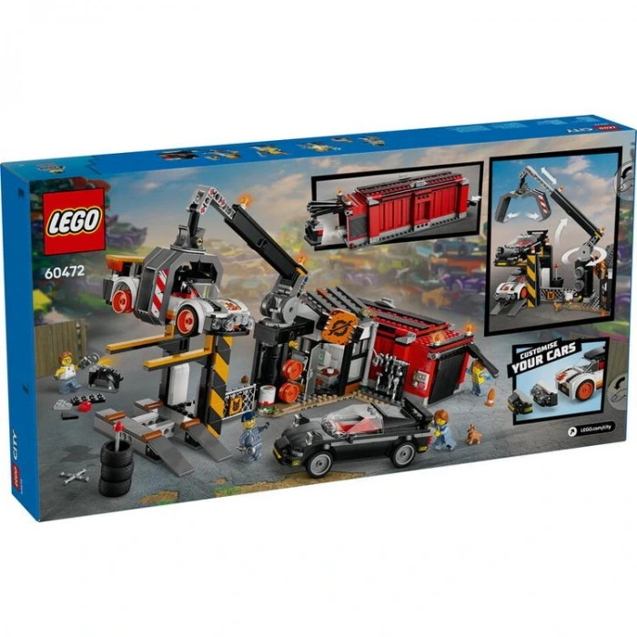 LEGO CITY 60472 HURDALIK VE ARABALAR 871 PARÇA  7+