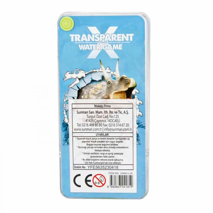 TRANSPARENT DİNOSAURS WORLD SUN-2586X-L24 WATER GAME