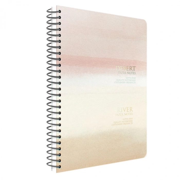 GIPTA PAPER NOTES SPİRALLİ SERT KAPAK 17x24 120YP. KARELİ DEFTER
