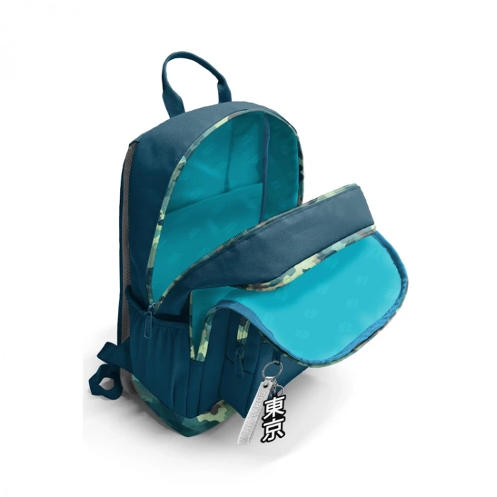 CORAL HIGH 23631 KIDS NEFTİ KAMUFLAJ DESENLİ DÖRT BÖLMELİ SIRT ÇANTASI