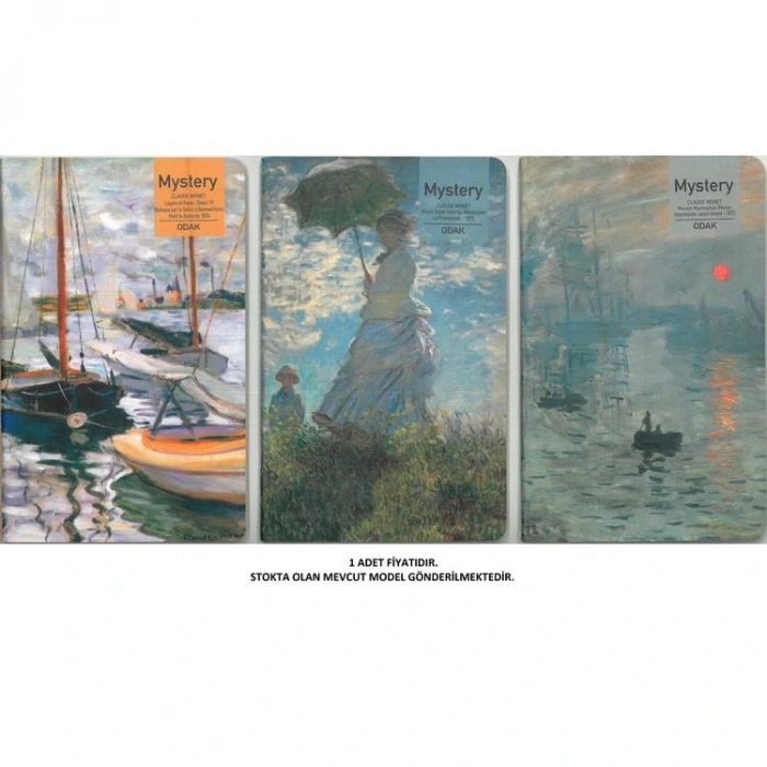 ODAK 777-280 MYSTERY 13X21 İPLİK DİKİŞLİ ÇİZGİSİZ DEFTER 56 YP