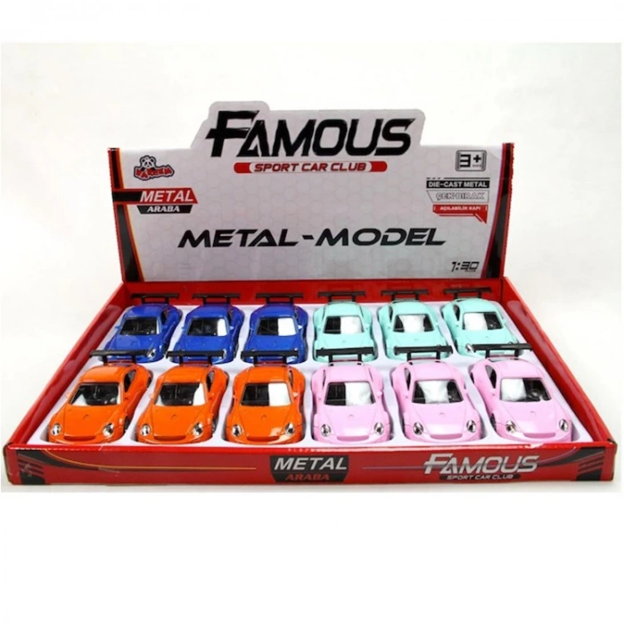 VARDEM 588-1D ÇEK BIRAK 1:30 METAL SPOR ARABA (DIE-CAST) TEKLİ