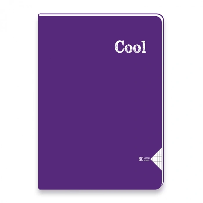 KESKİN COOL DİKİŞLİ PP KAPAK DEFTER A4 80 YP. KARELİ