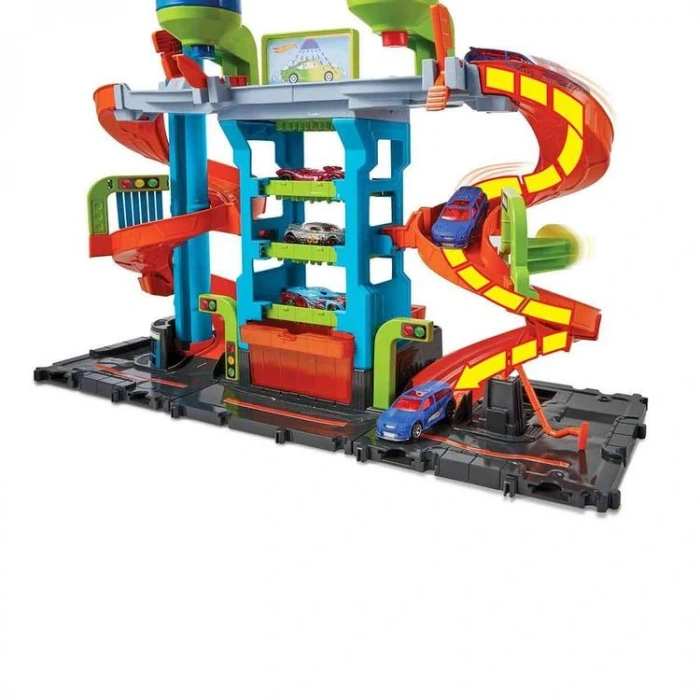 MATTEL HDP05 HOT WHEELS MEGA ARABA YIKAMA MACERASI OYUN SETİ 3+