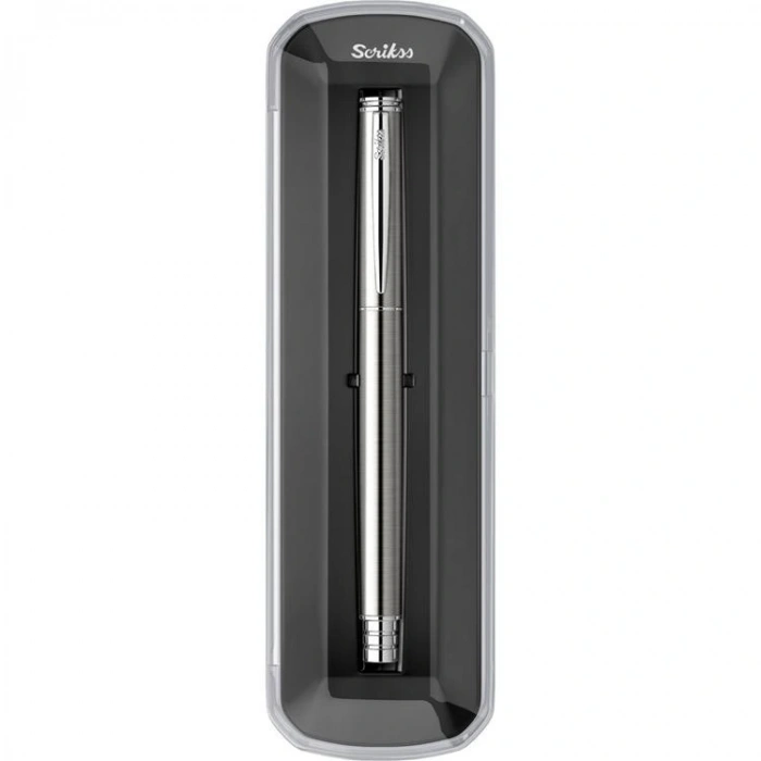 SCRIKSS 64 ROLLER KALEM KRİSTAL KUTU - KROM