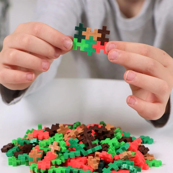 PLUS-PLUS 4266 JUNGLE MİNİ MİX BLOK PUZZLE YAPI SETİ 100 PARÇA TÜP