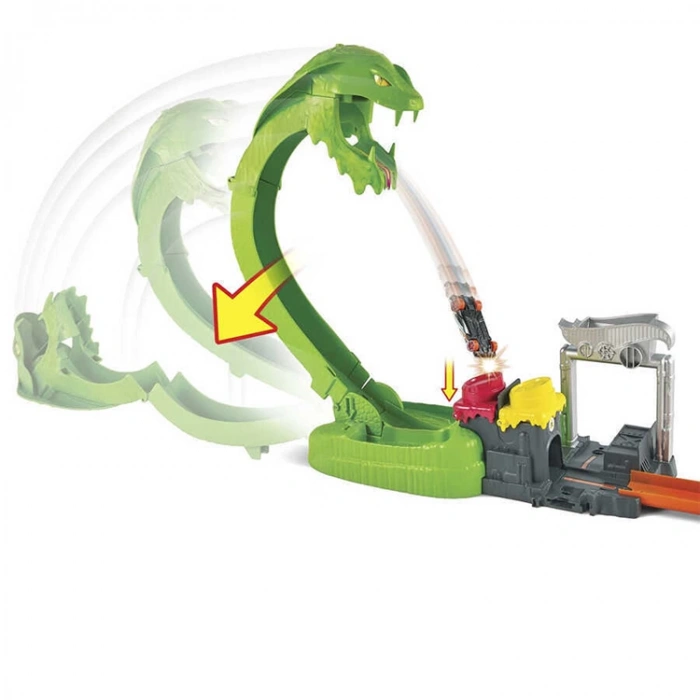 HOT WHEELS MTL-GTT93 ZEHİRLİ YILANLA ÇARPIŞMA OYUN SETİ