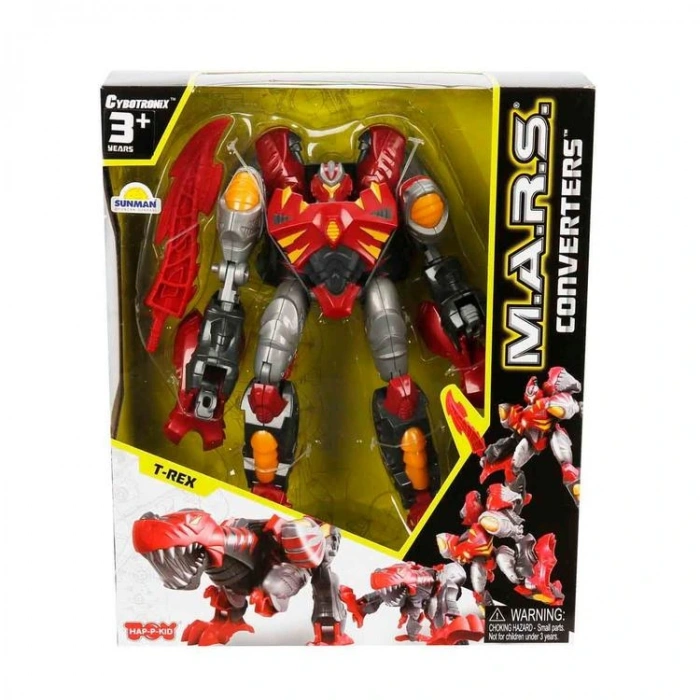 SUNMAN 4116 M.A.R.S. CONVERTERS T-REX  SESLİ IŞIKLI  DÖNÜŞEBİLEN ROBOT DİNAZOR 3+
