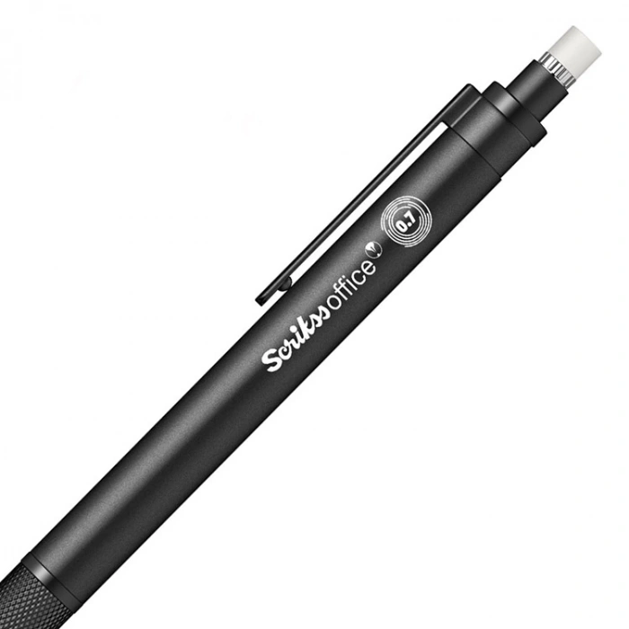 SCRIKSS TWIST VERSATİL KALEM 0.7 ŞEFFAF AMBALAJ SİYAH