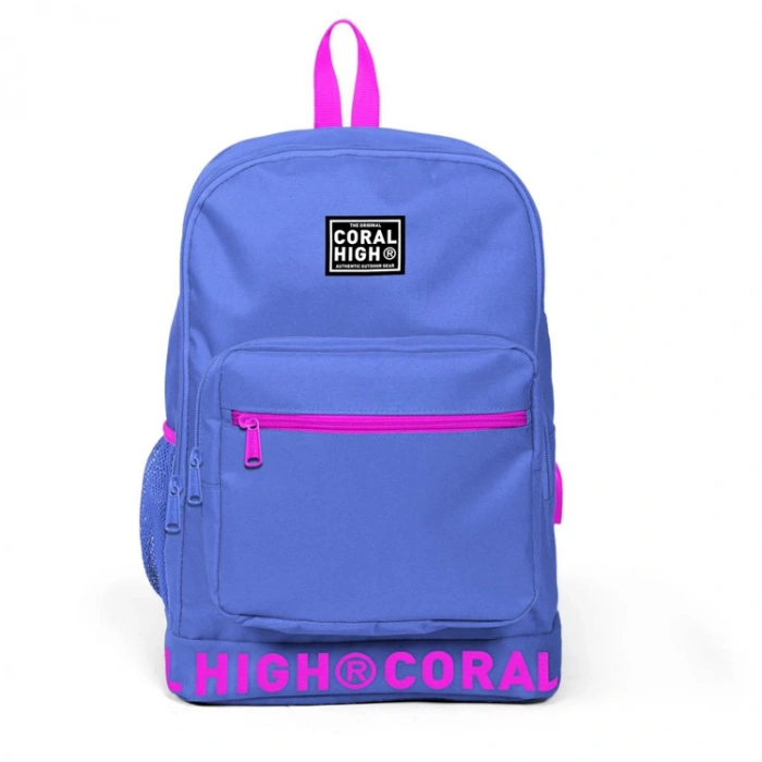 CORAL HIGH 24106 LAVANTA NAKIŞ LOGOLU USB+AUX ÇIKIŞI DÖRT BÖLMELİ SIRT ÇANTASI