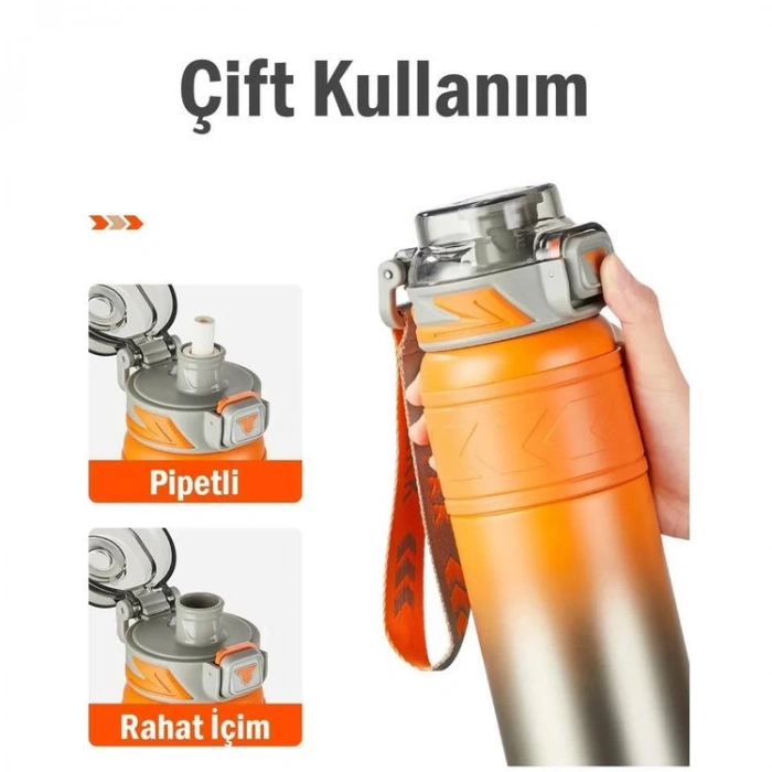 VAGONLİFE  T2022 TKK PASLANMAZ ÇELİK TERMOS 500 ML TURUNCU