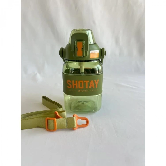 SHOTAY RIBBON GRIP PİPETLİ ASKILI MATARA 7308 1000 ML