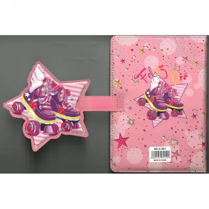 MİKRO C-001 MAGNETLİ (MIKNATISLI) KAPAK FELIZ DIA NOT DEFTERİ 19x13.5cm NOT DEFTERİ - TEKLİ