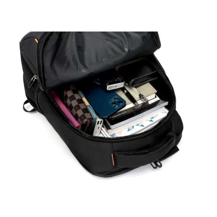 LENOVA LECOO BG03 17 İNÇ LAPTOP BÖLMELİ ÇOK FONKSİYONLU WATERPROOF SIRT ÇANTASI SİYAH