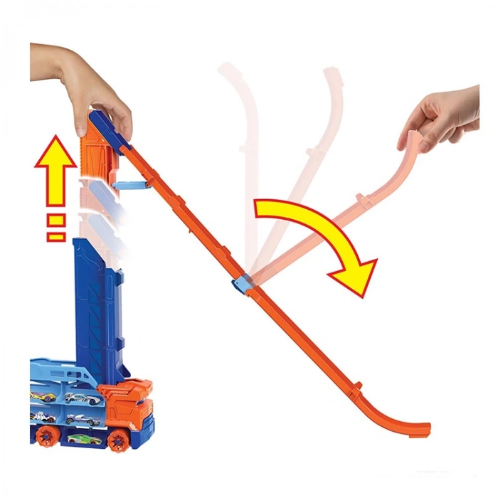 MATTEL HDY92  HOTWHEELS HIZ RAMPALI TIR SPEED DROP TRANSPORT