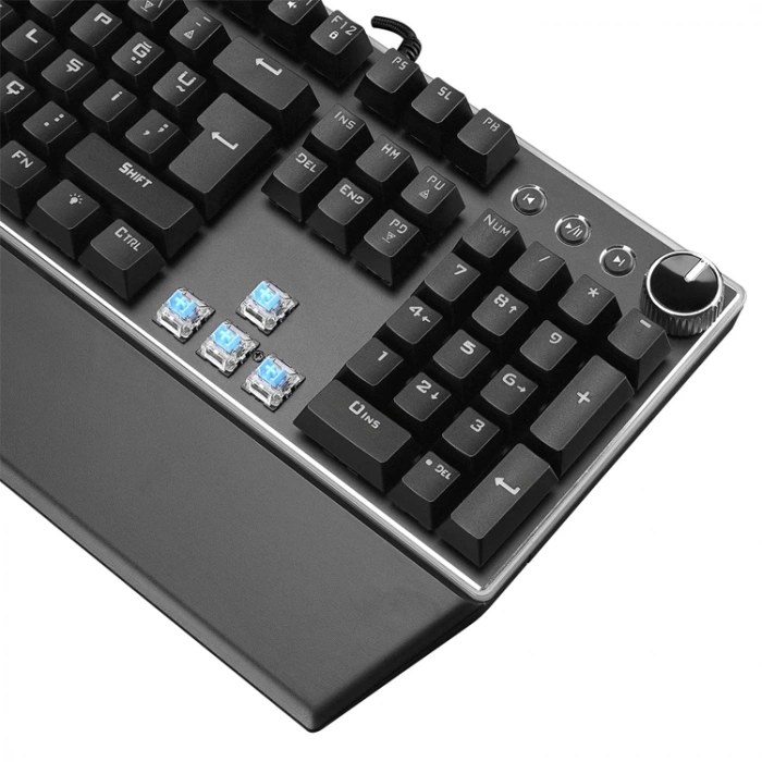 RAMPAGE RMK-X2 MIRACLE USB FULL RGB AYDINLATMALI GAMING OYUNCU MEKANİK KLAVYE