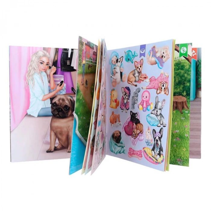 TOP MODEL STICKER DÜNYASI DEFTERİ CORGI