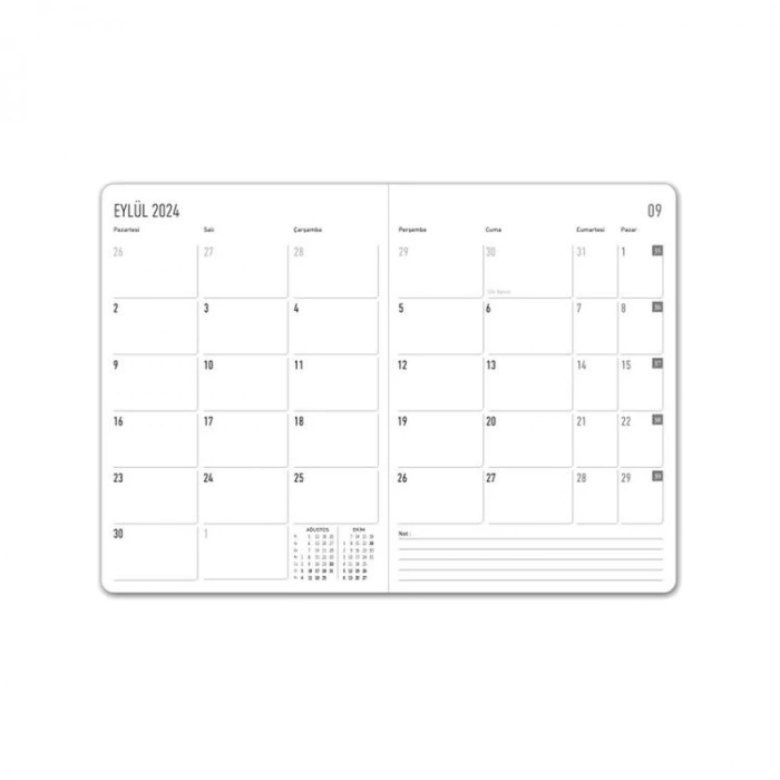 KESKİN A5 TERMO DERİ CİLTLİ LASTİKLİ AKADEMİK AJANDA - BORDO 830235-99