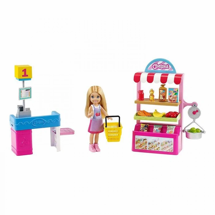 MATTEL GTN67 CHELSEA MESLEKLERİ ÖĞRENİYOR OYUN SETİ - MARKET ÇALIŞANI