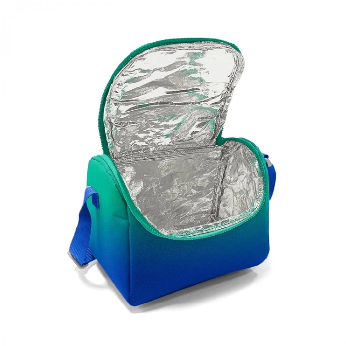CORAL HIGH 11875 KIDS YEŞİL SAKS MAVİSİ RENK GEÇİŞLİ THERMO BESLENME ÇANTASI