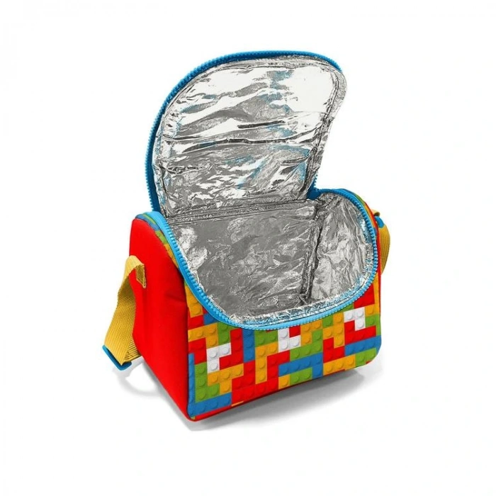 CORAL HIGH 11791 KIDS RENKLİ BLOK DESENLİ THERMO BESLENME ÇANTASI