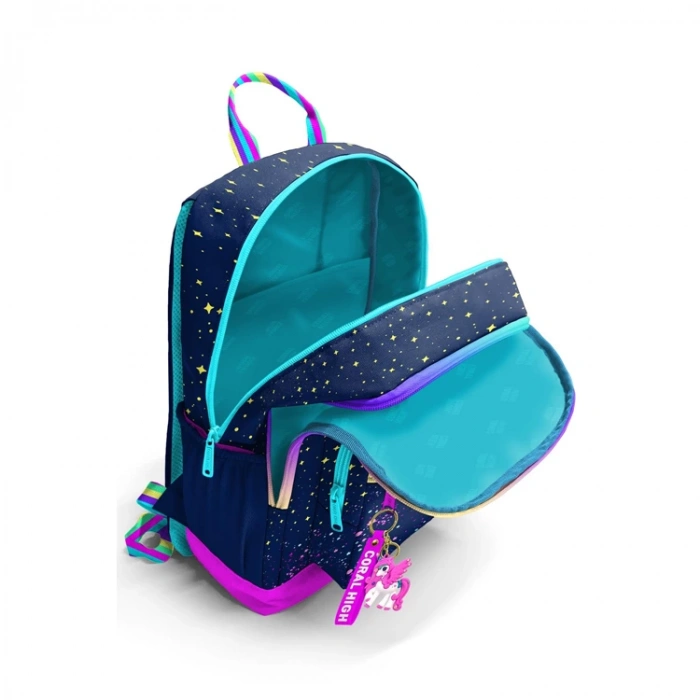 CORAL HIGH 23635 KIDS ÇOK RENKLİ LACİVERT DÖRT BÖLMELİ SIRT ÇANTASI