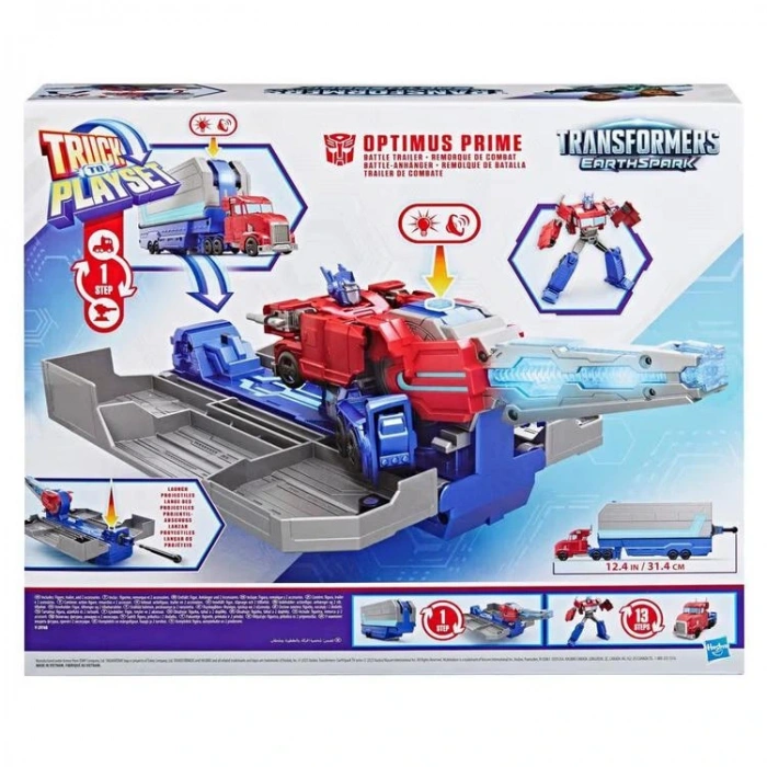 HASBRO INT-G0750 SESLİ VE IŞIKLI TRANSFORMERS EARTHSPARK TRUCK TO PLAYSET 6+