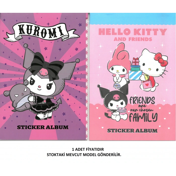HELLO KITTY & KUROMI FRIENDS STICKER ALBÜMÜ - 15631
