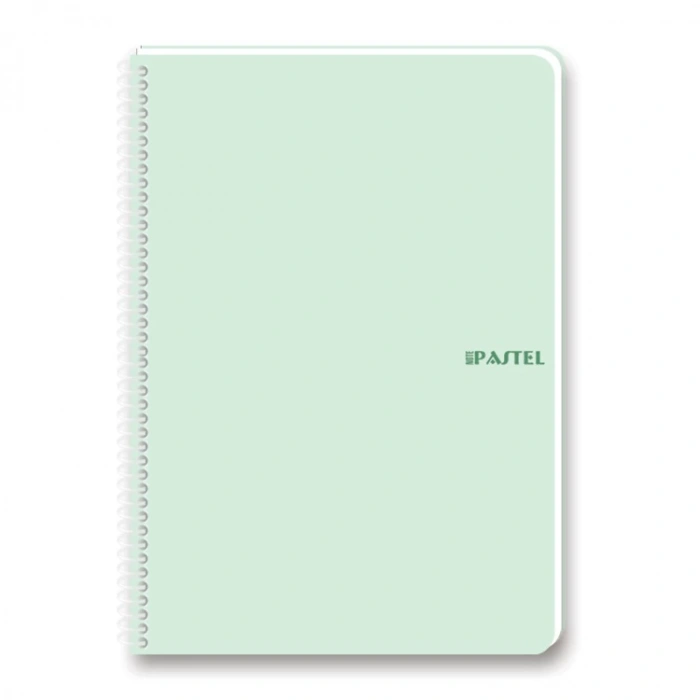 KESKİN 16.5X22.5 PASTEL NOTE SPİRALLİ PP KAPAK DEFTER 80 YP. ÇİZGİSİZ
