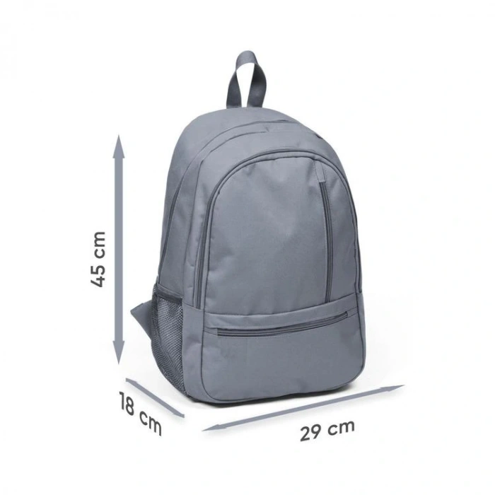 CORAL HIGH 23458 SPORT SİYAH KOYU GRİ DÖRT BÖLMELİ SIRT ÇANTASI