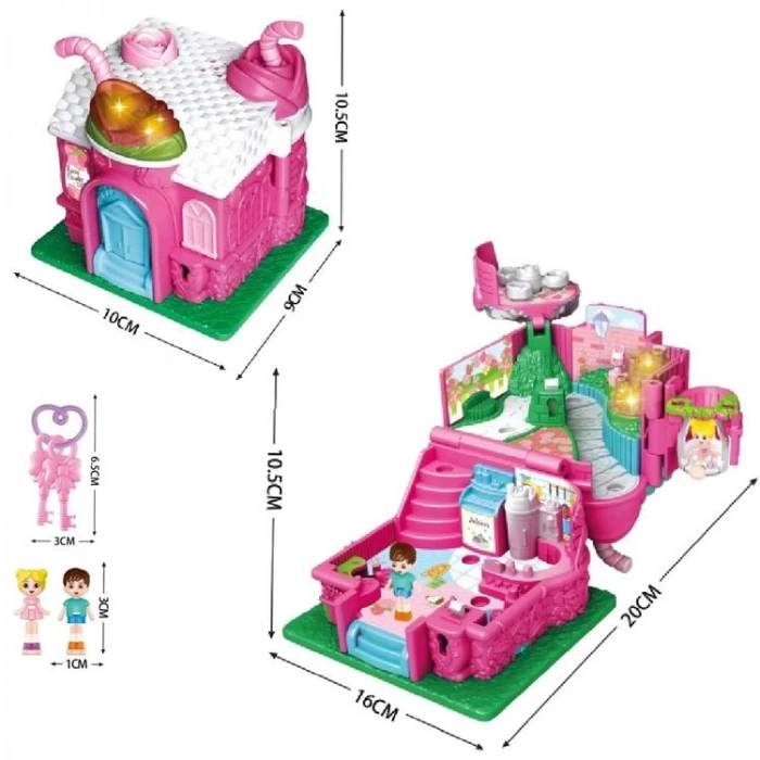 VARDEM QF29 AÇILIR KATLANIR IŞIKLI SESLİ AKSESUARLI EV SERİSİ 3+