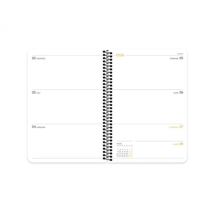 KESKİN HİSLİ ŞEYLER 15X21 SPİRALLİ AKADEMİK AJANDA  - BAŞTA BİRAZ SIKILDIM 830217-99
