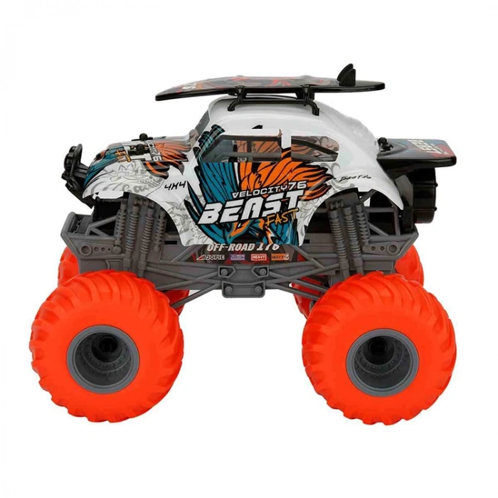 SUNMAN 333-19183B 1:18 DEV TURUNCU TEKER BEAST BEETLE USB ŞARJLI OFF-ROOD ARAÇ