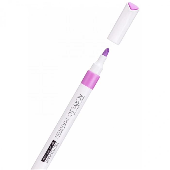 BRUNO VISCONTI 22-0128 SKETCH & ART AKRİLİK MARKER KALEM PLASTİK KUTULU 6 RENK  PASTEL RENKLER