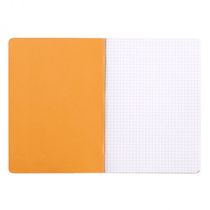RHODIA 148x210mm A-5 KARELİ DEFTER KARIŞIK RENK (TURUNCU-SİYAH) KAPAK 48 YP.
