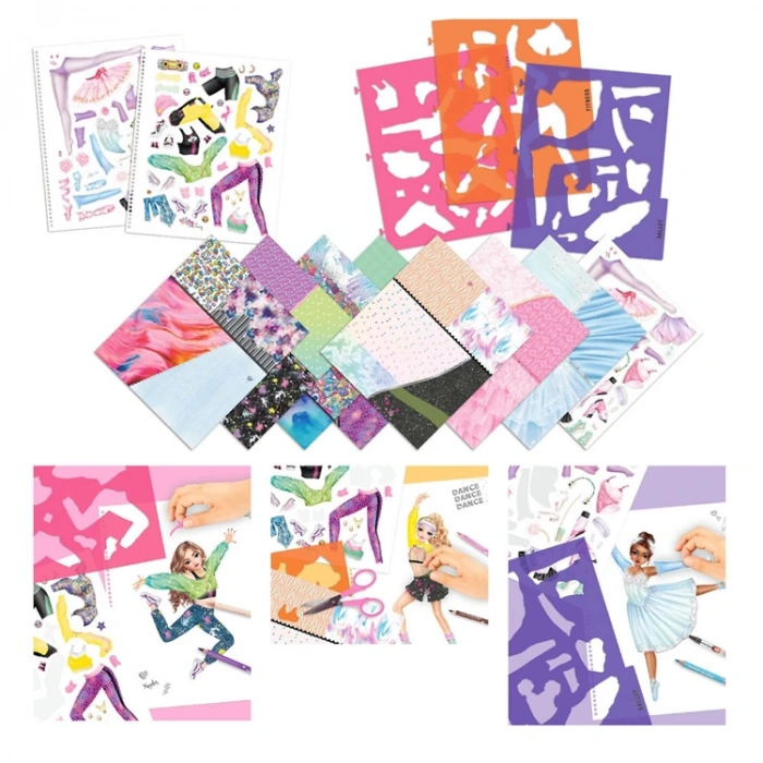 TOP MODEL SPİRALLİ DANS TASARIM - BOYAMA DEFTERİ