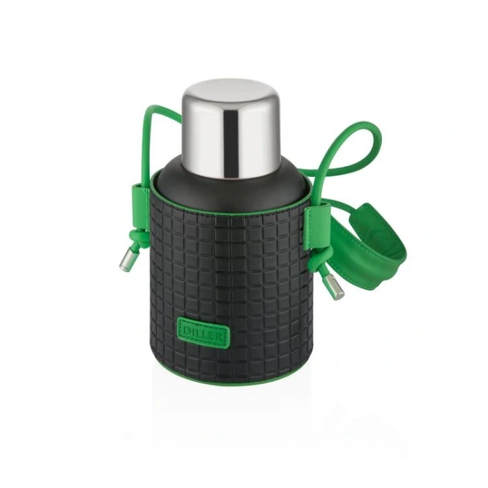 VAGONLİFE DILLER PİPETLİ KILIFLI TAŞIMA ASKILI ÇELİK MATARA 9058 460 ML