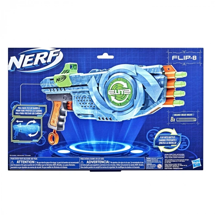 HASBRO F2549 NERF ELITE 2.0 FLIPSHOTS FLIP-8