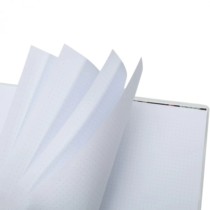 VICTORIAS JOURNALS 5840 SPRING GARDEN BLACK 17x24cm SPİRALLİ PVC KAPAK 120gr.80YP. NOKTALI DEFTER