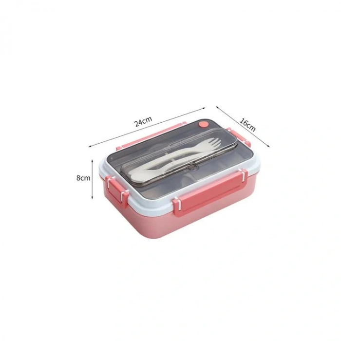 VAGONLİFE PASLANMAZ ÇELİK ÜÇ BÖLMELİ YEMEK KABI - LUNCH BOX VGN 528 1000 ML