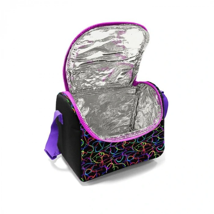 CORAL HIGH 22770 KIDS ÇOK RENKLİ KALP DESENLİ THERMO BESLENME ÇANTASI