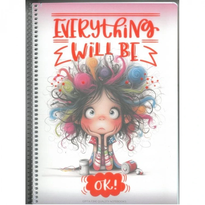 GIPTA EVERYTHING SPİRALLİ PP. KAPAK A4 80 YP. KARELİ DEFTER - 7734