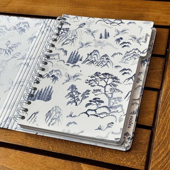 VICTORIAS JOURNALS 0150 17x23cm GİZLİ SPİRALLİ SERT KAPAK 100gr. AYRAÇLI PLANNER DEFTER