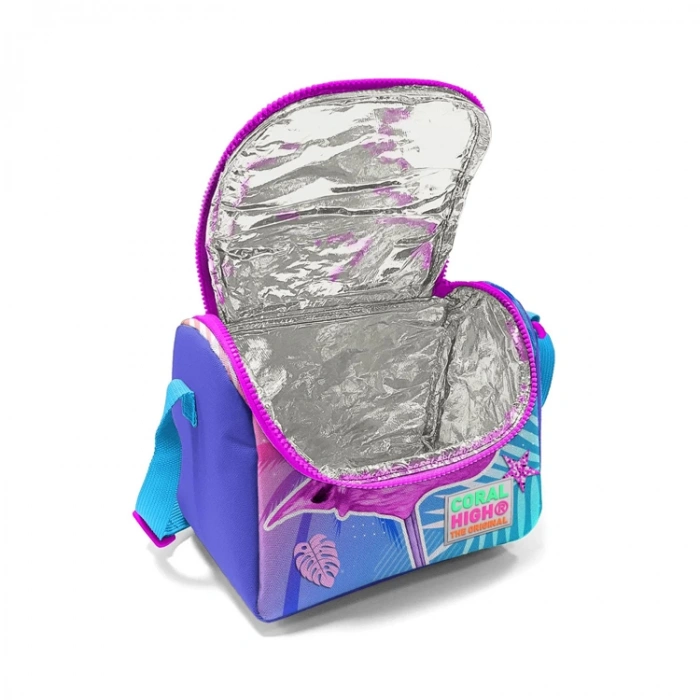 CORAL HIGH 11705 KIDS LAVANTA FLAMİNGO DESENLİ THERMO BESLENME ÇANTASI