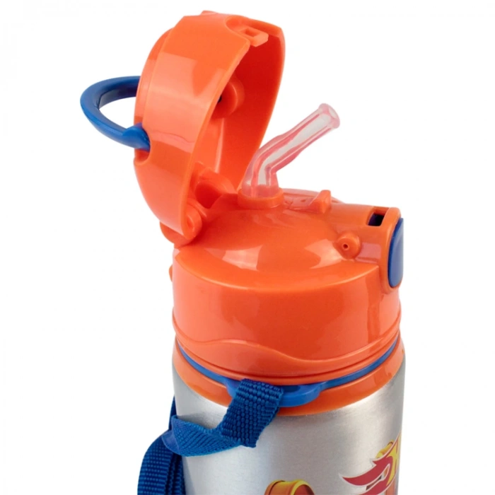 CEM HOTWHEELS HW-ALM-500 ALUMINYUM PİPETLİ MATARA (SULUK) 500ML