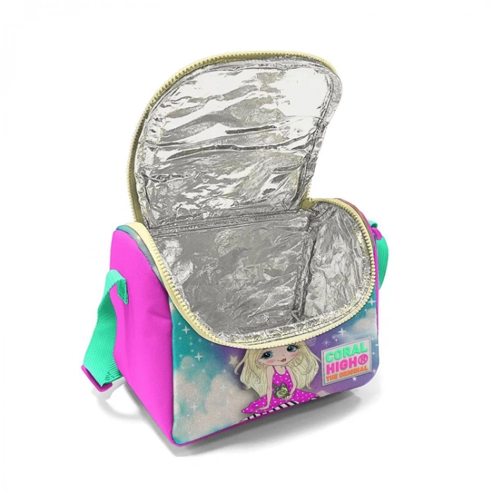 CORAL HIGH 11733 SU YEŞİLİ PEMBE UNICORN DESENLİ THERMO BESLENME ÇANTASI