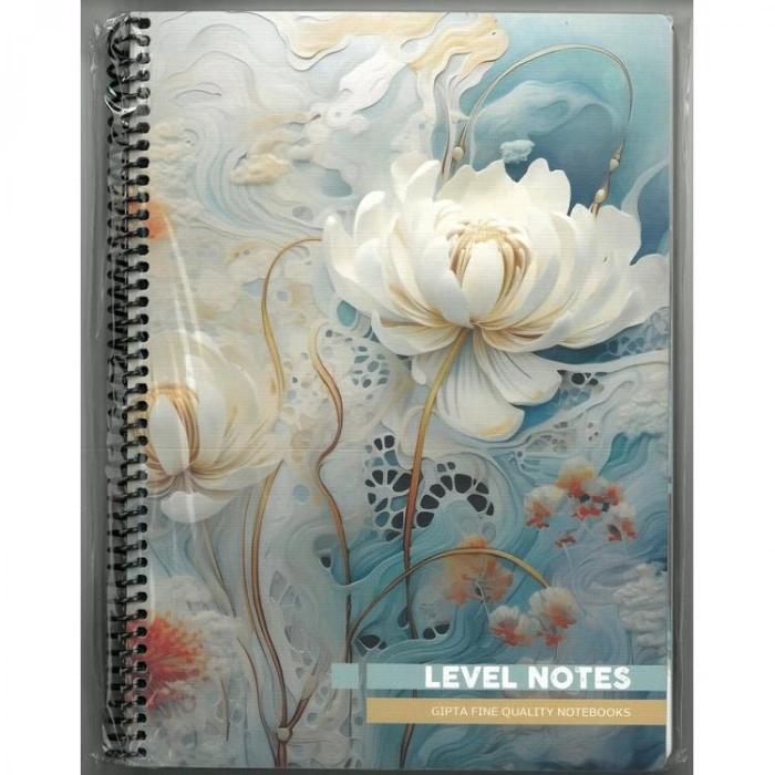 GIPTA LEVEL NOTES SPİRALLİ PRESSBOARD (KARTON) KAPAK 20x28 80YP.KARELİ DEFTER - 7721