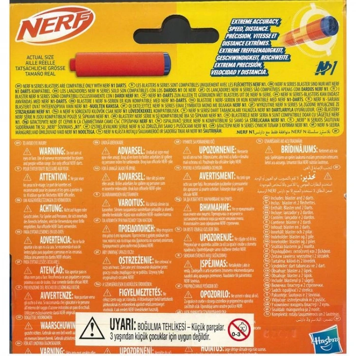 HASBRO F8623 NERF N SERIES FLEX 2 MERMİLİ SÜNGER TABANCA  8+