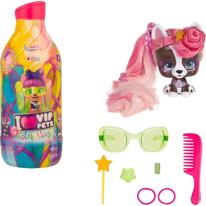 GIOCHI VIP 712003 SURPRİZ PETS RENGARENK ŞİŞE S3